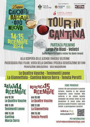 Tour delle cantine natale 2024